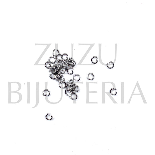 Silver Rings 4mm x 0.7mm (50 pieces) - Stainless Steel