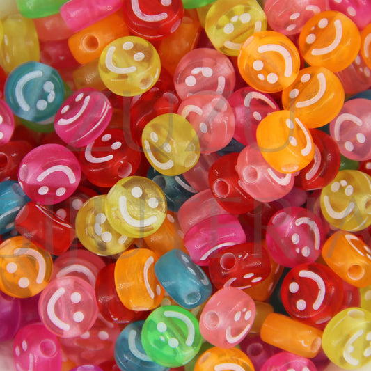 9mm Colored SMILE Bead (Pack of 50)