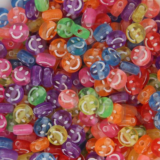 7mm Colored SMILE Bead (Pack of 50)