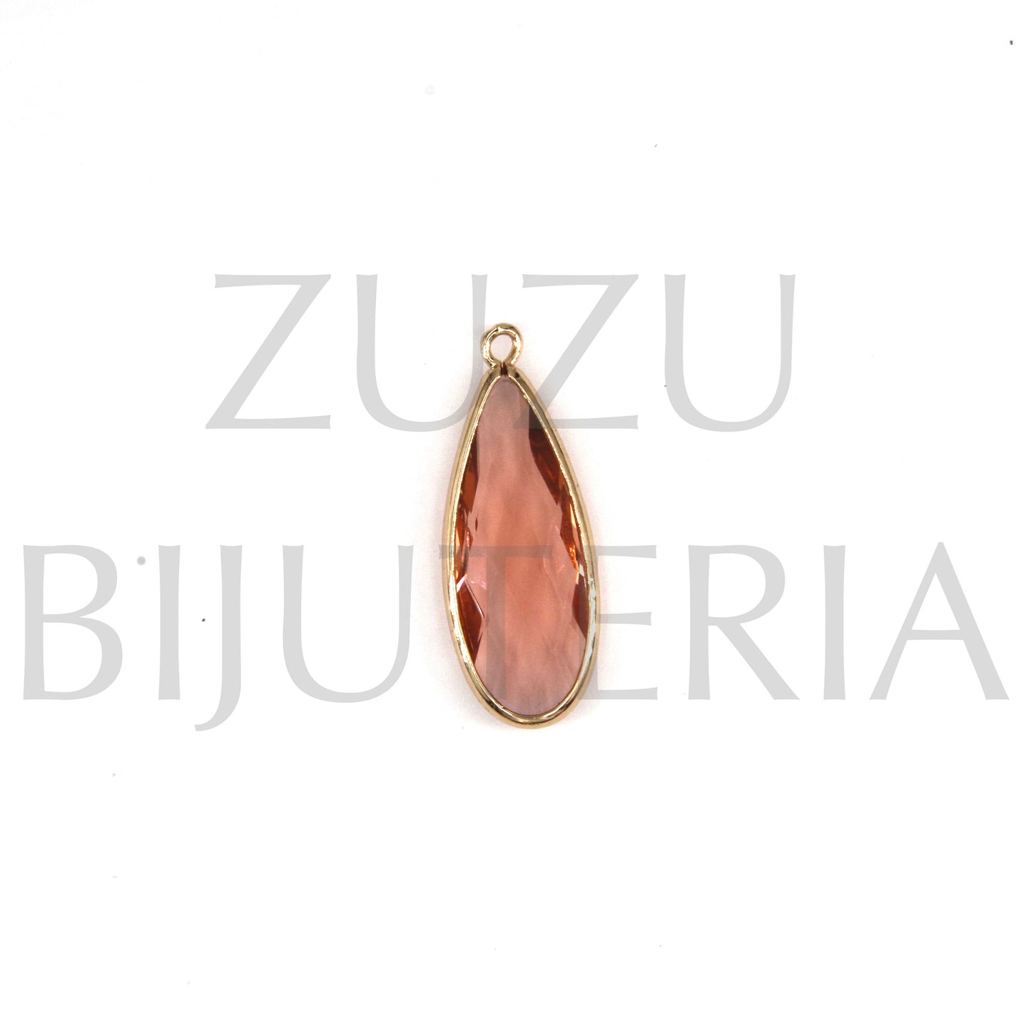 Pendente Gota 36mm x 14mm - Cobre