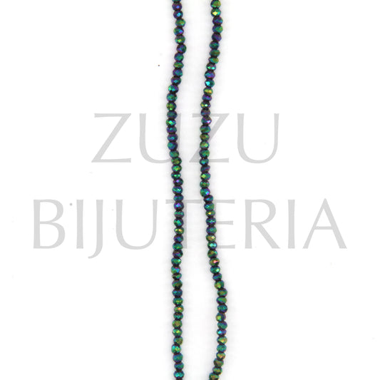Fiada Aurora Borealis Crystals 2mm (Length 35cm)