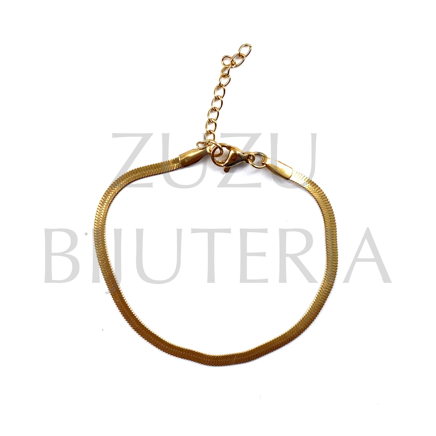 Pulseira Dourada (16cm + 5cm) - Aço Inox