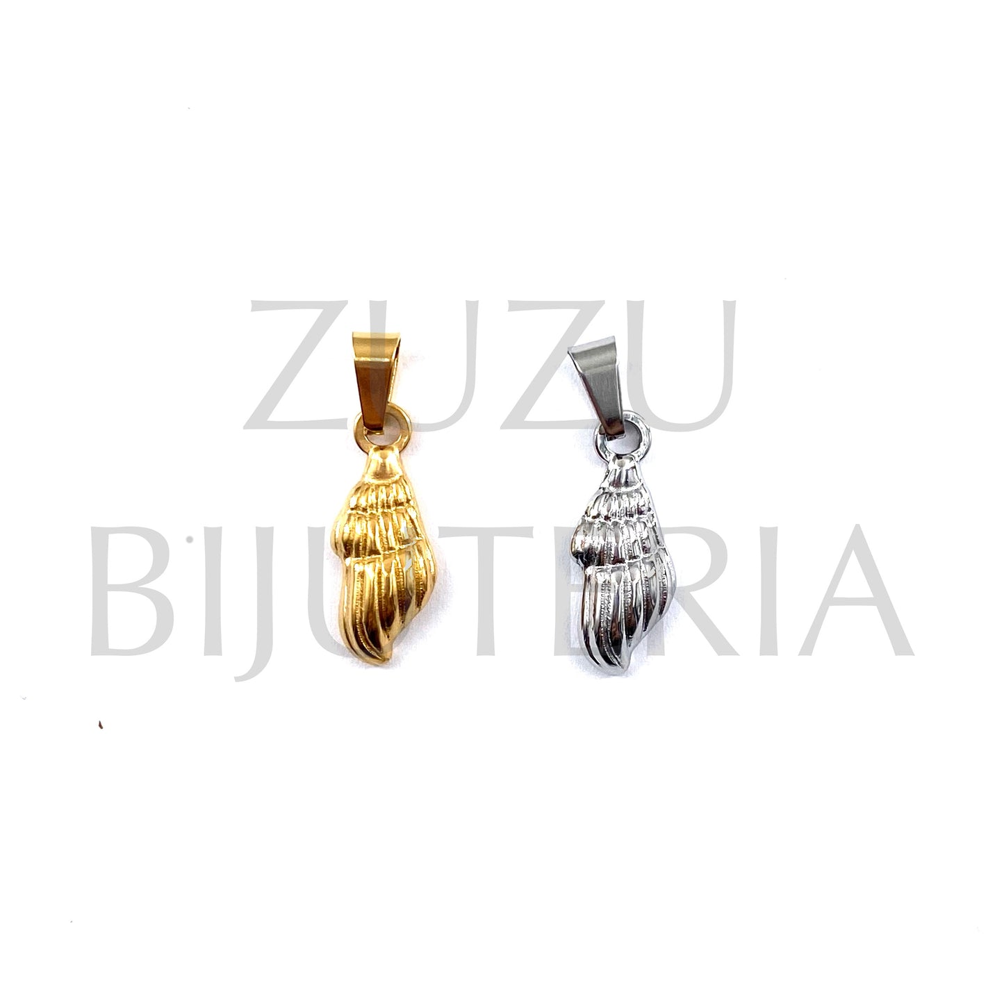 Buzio Pendant 17mm x 8mm - Stainless Steel