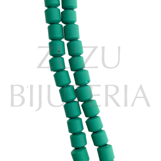 Hematite Beads 7mm x 6mm (Pack of 5) - Green