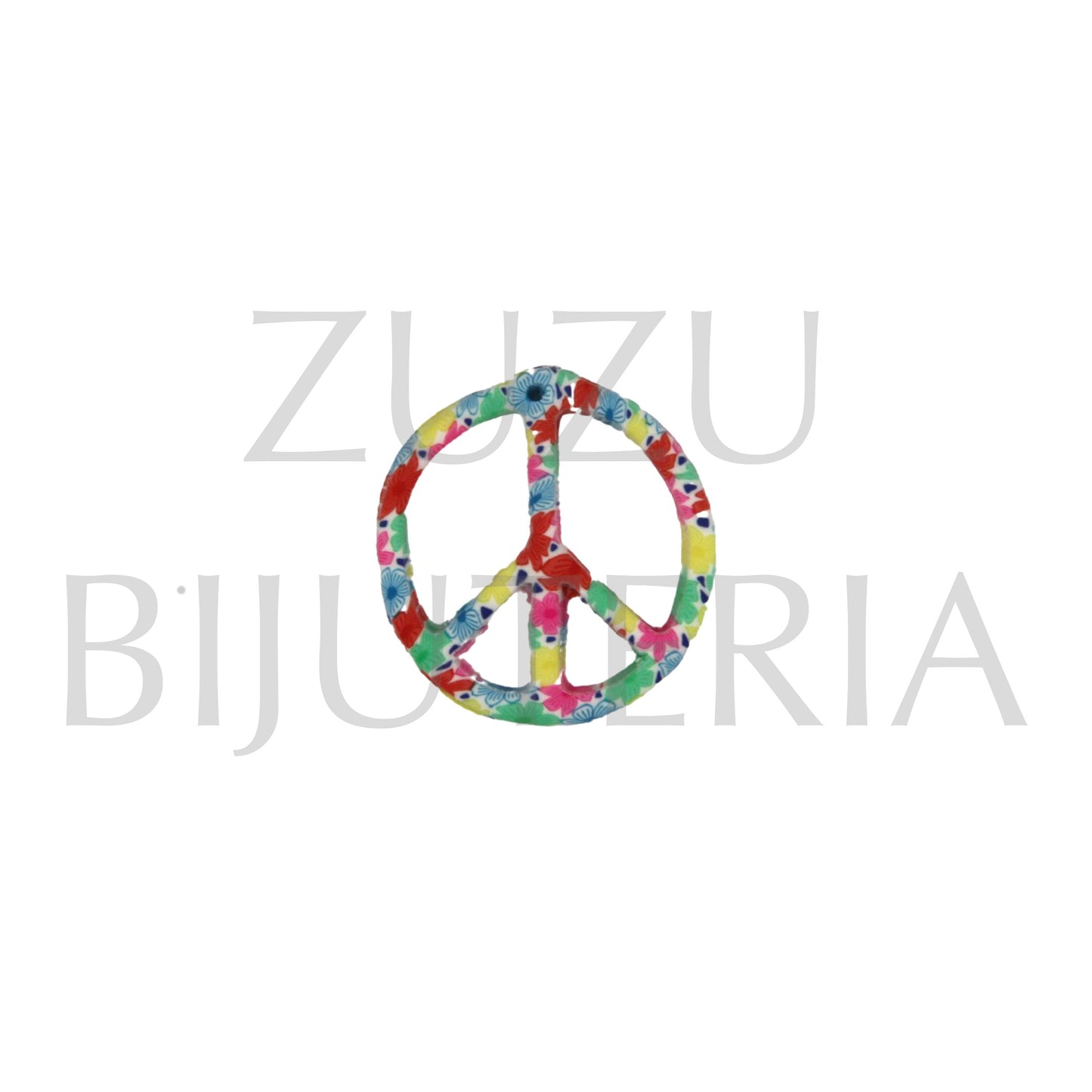 Pendente PEACE 27mm x 25mm - Fimo