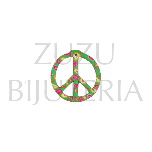 Pendente PEACE 27mm x 25mm - Fimo