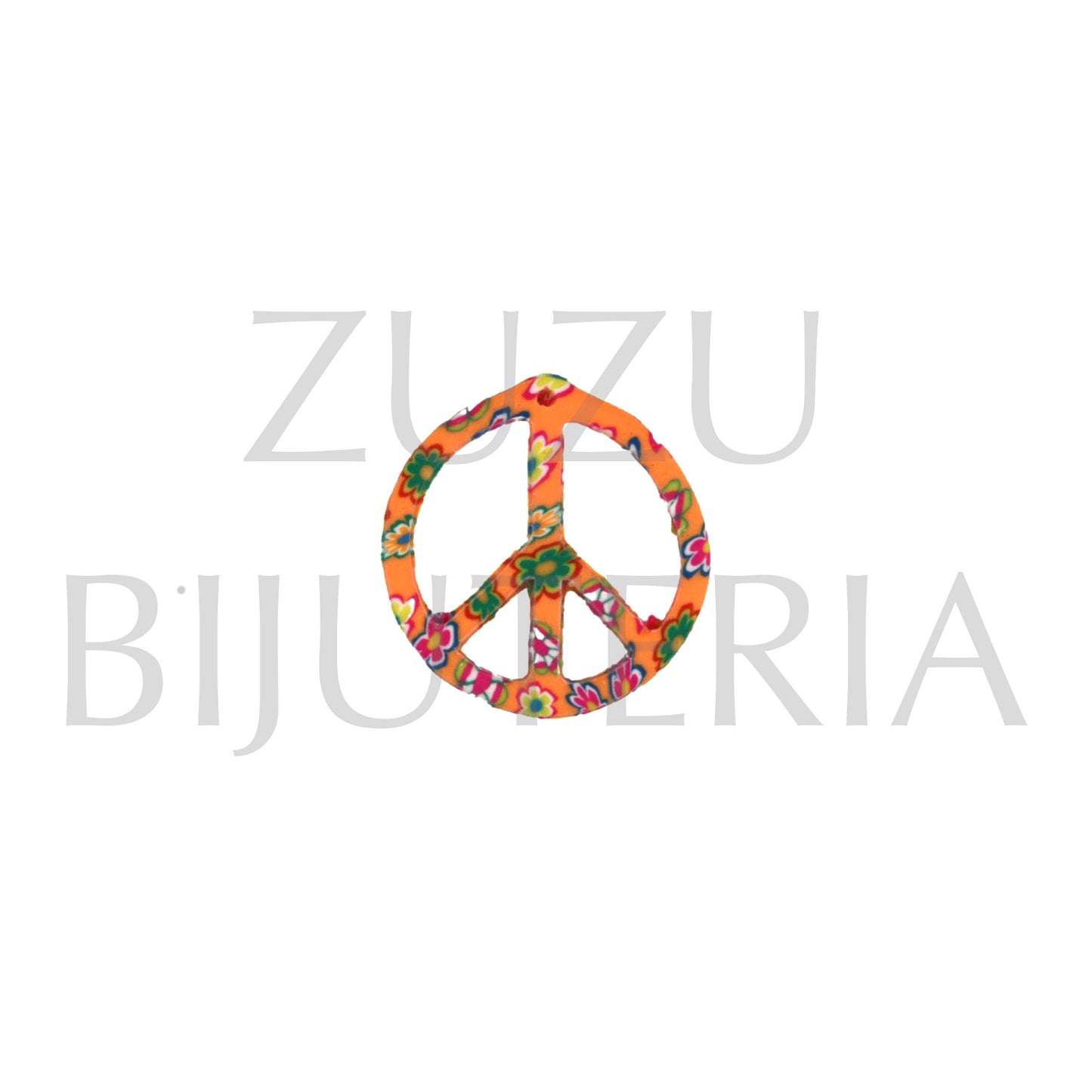 Pendente PEACE 27mm x 25mm - Fimo