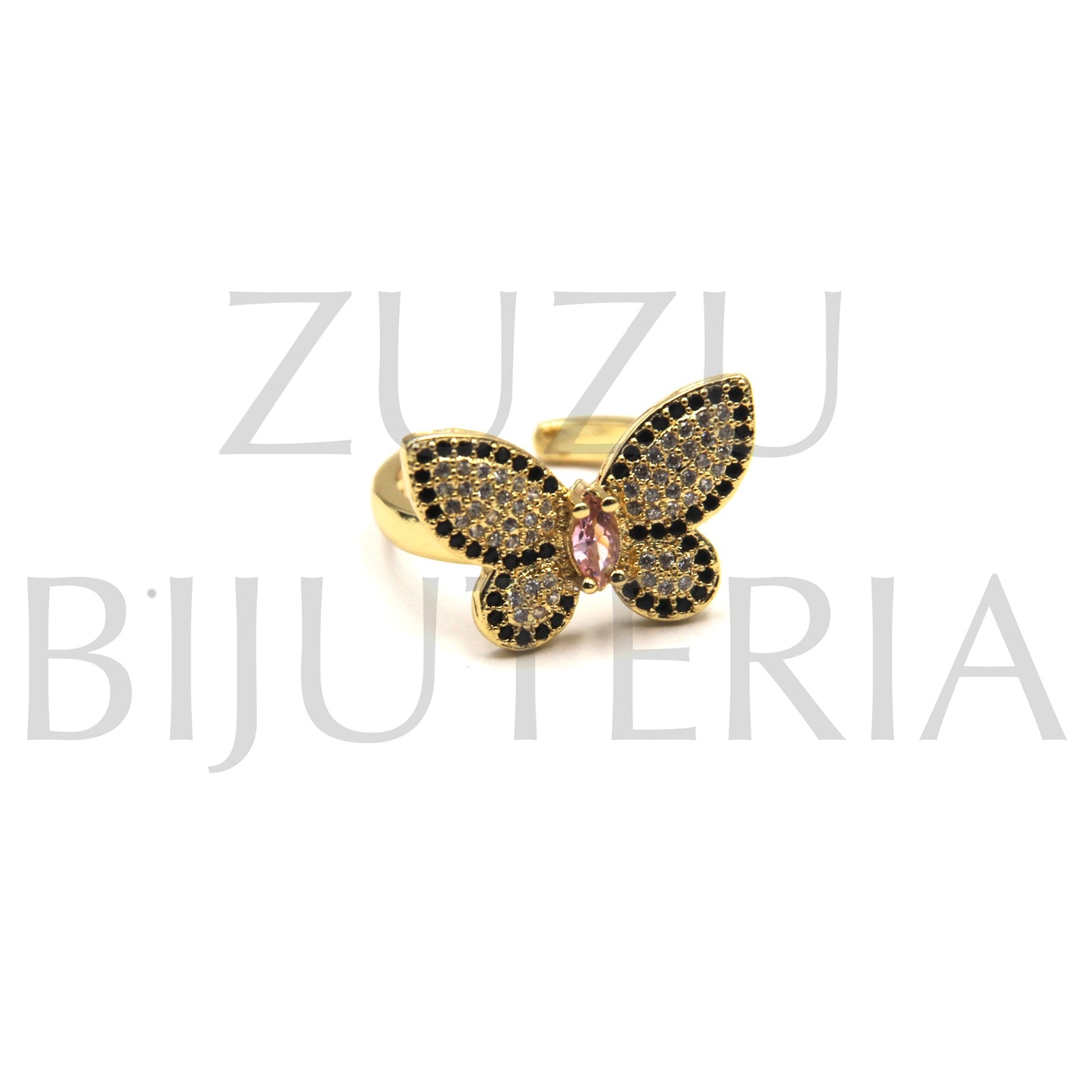 Butterfly Ring (Adjustable) - Brass