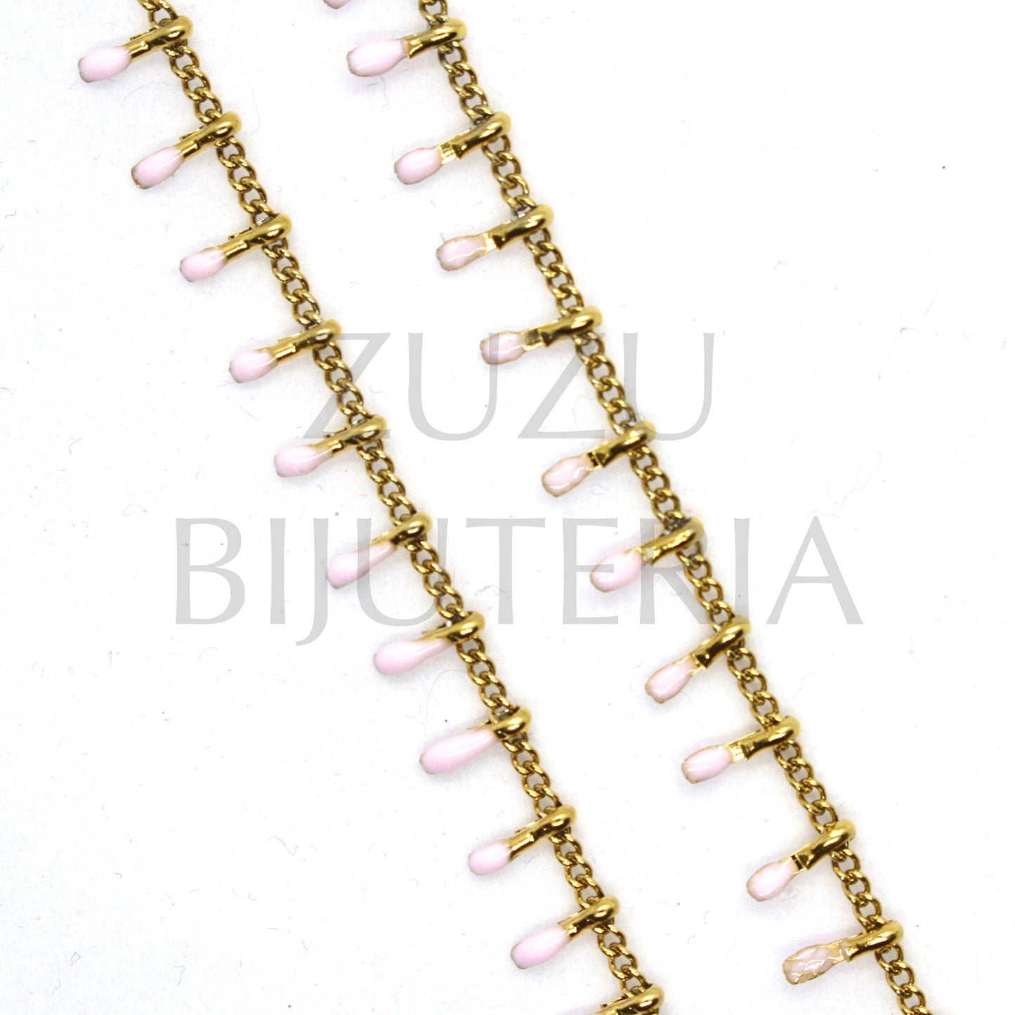 Light Pink 1.5mm Detail Chain - Stainless Steel