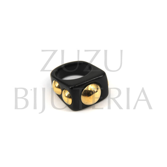 Acrylic Ring - Brass