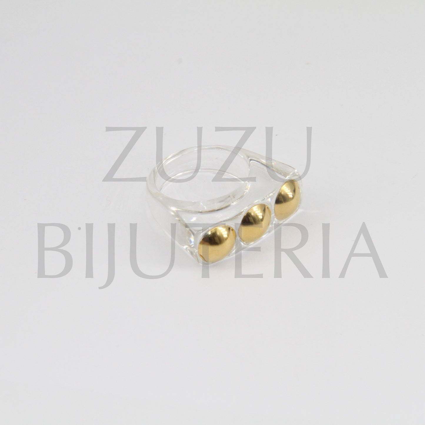 Acrylic Ring - Brass