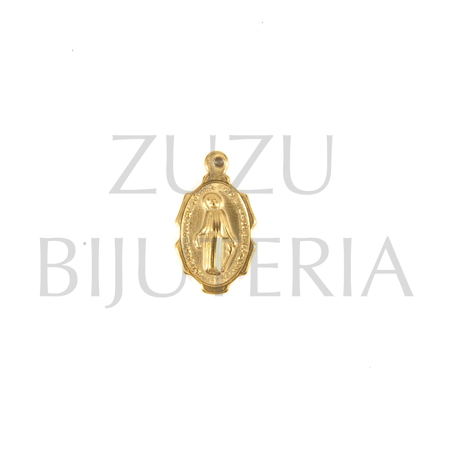 Pendente Nossa Senhora 22mm x 14mm - Aço Inox