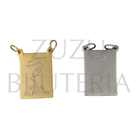 Pendant/Scapular Our Lady of Fatima 20mm x 13mm - Stainless Steel