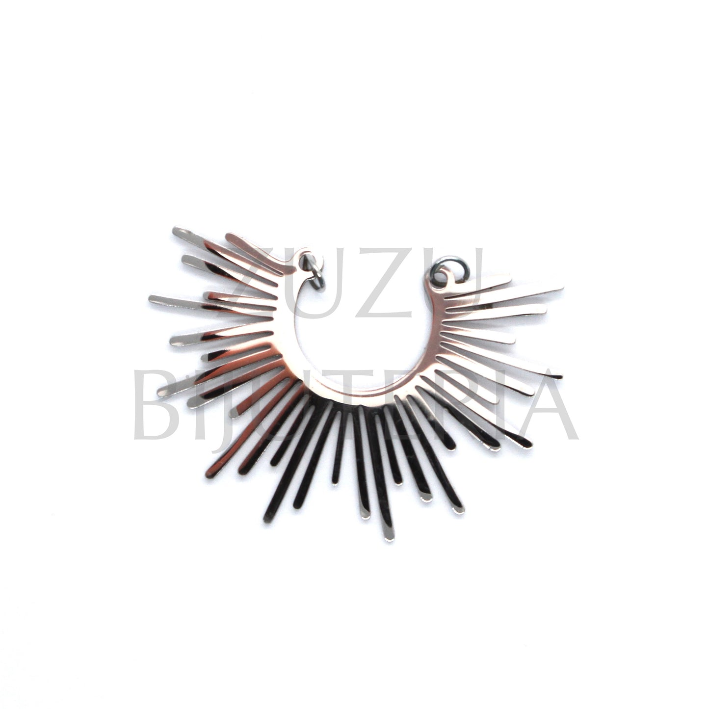 Pendant Spokes 40mm x 26mm - Stainless Steel