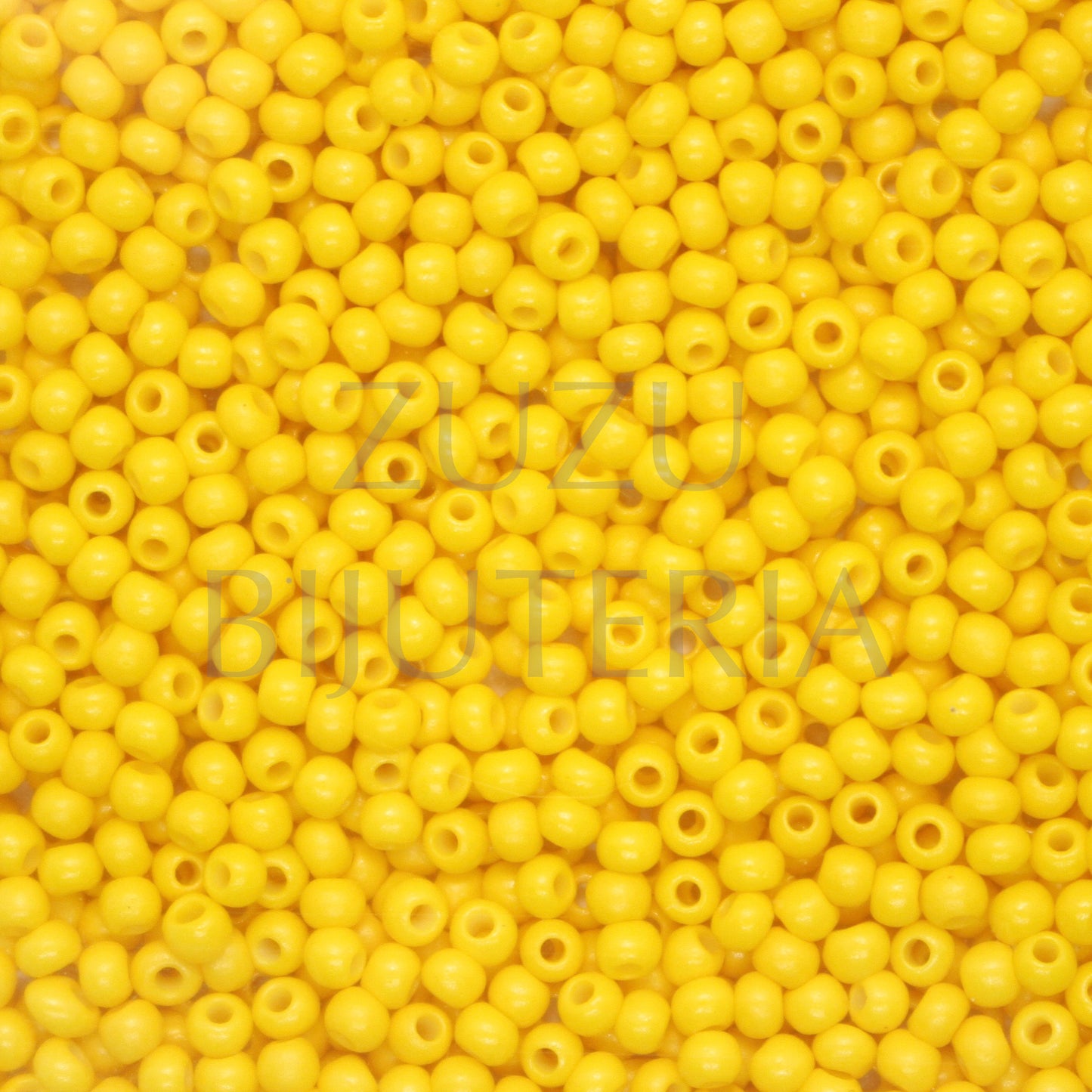 Missangas 2mm PREMIUM QUALITY Amarelo - Pacote de 10g