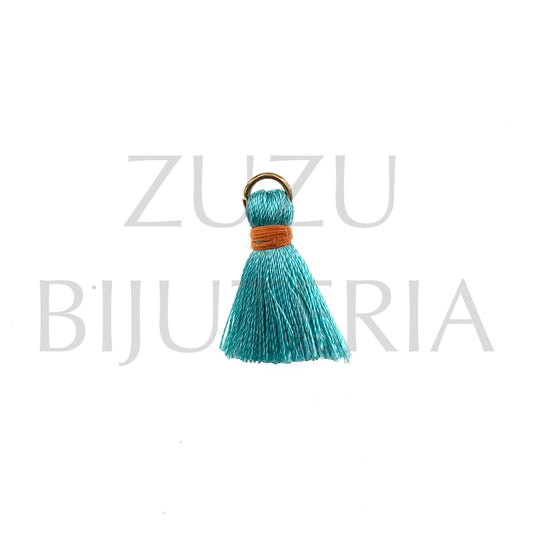 Tassel/Fringe Green and Coral 22mm x 12mm