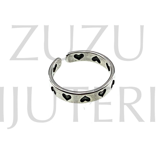 Ring (Adjustable) - Silver Plated