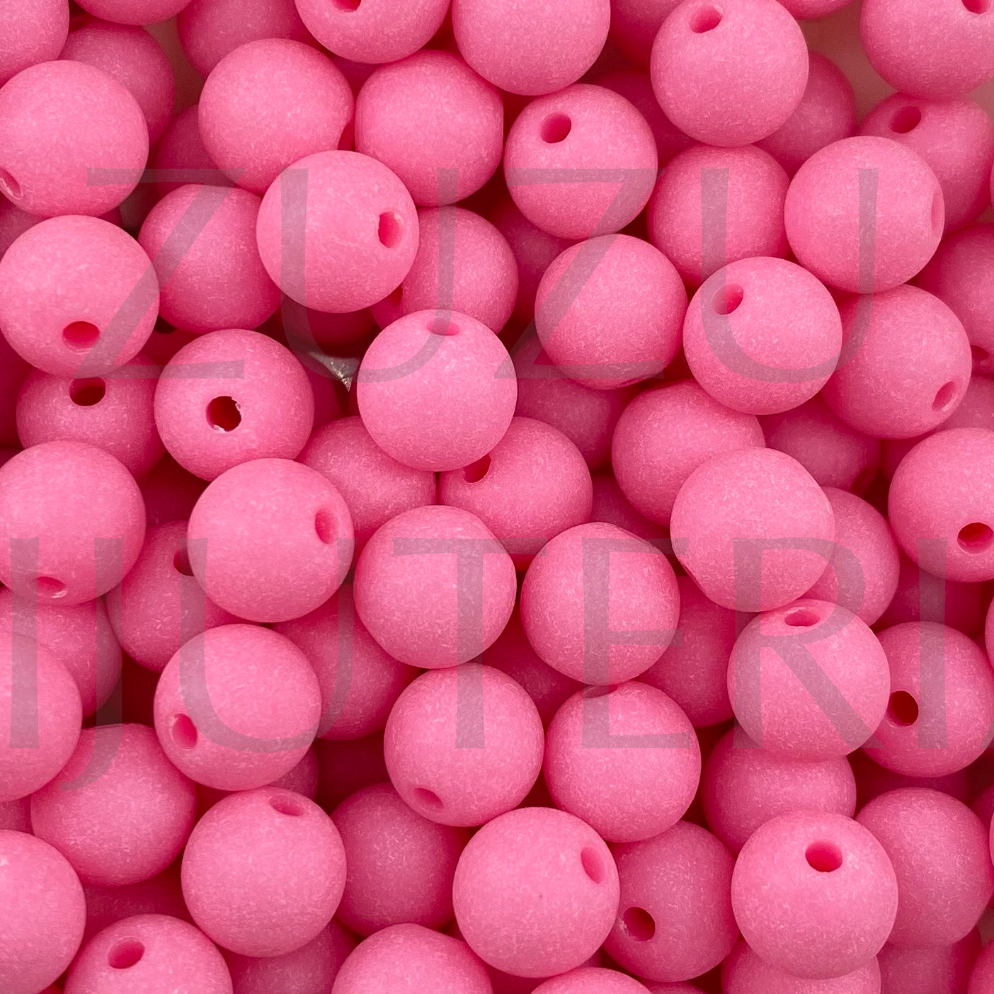 8mm Acrylic Bead (100 pieces) - Matt Pink