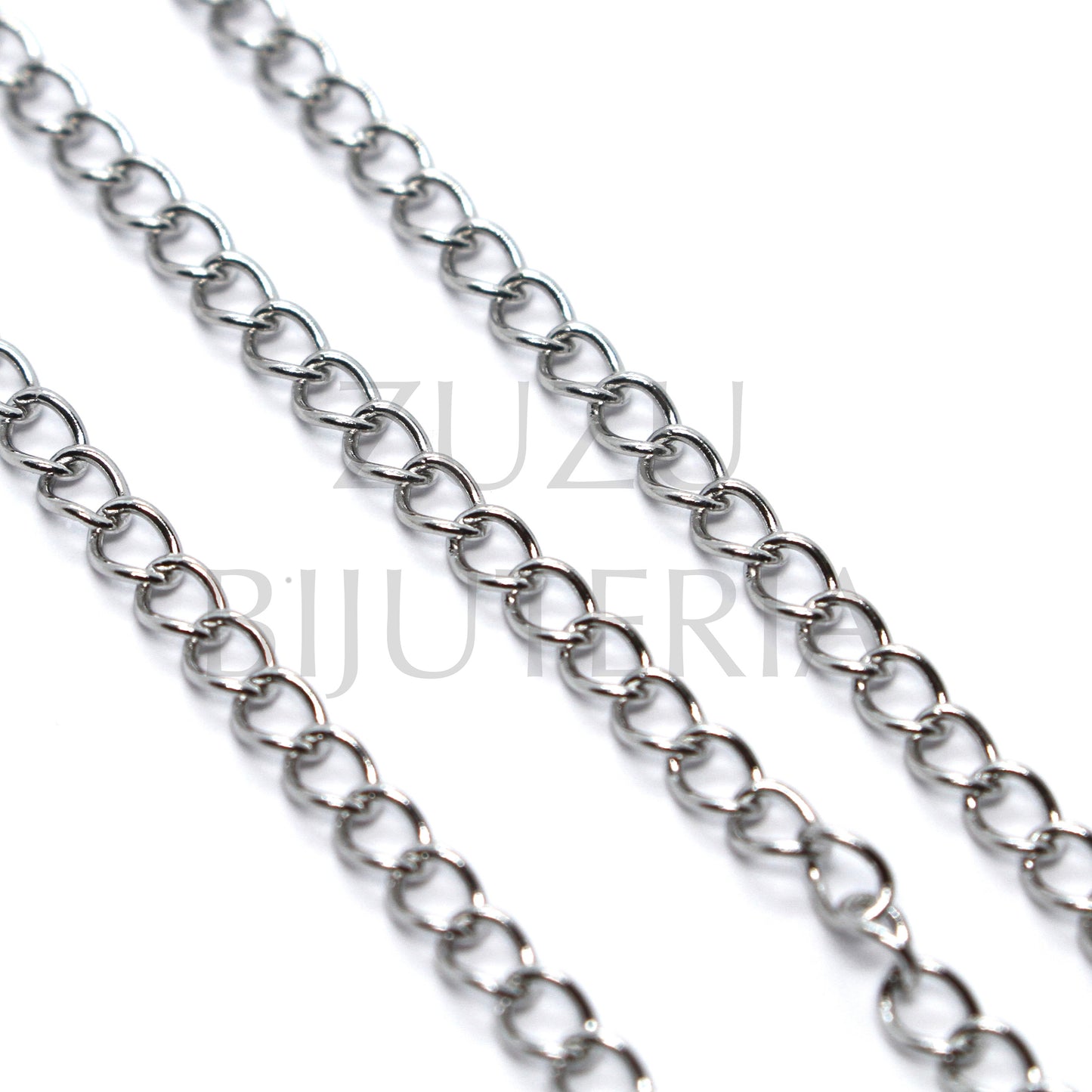 Chain for Extension 3mm Silver - Stainless Steel