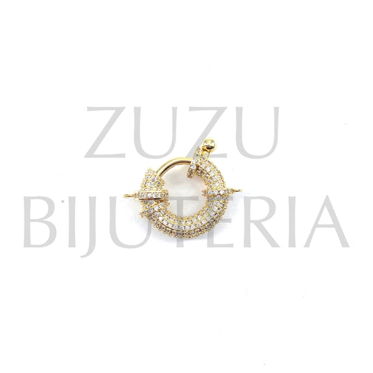 Sailor Pendant/Clasp with 19mm Zirconia - Brass