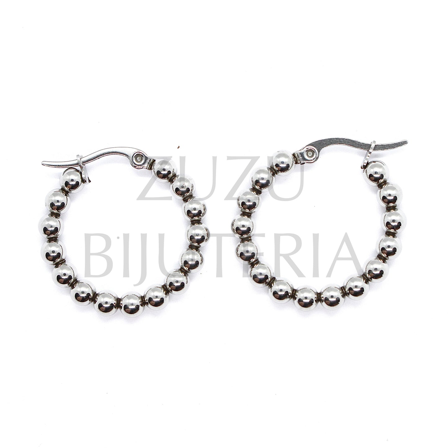 Silver Hoop Earring (18mm, 25mm, 28mm) - Stainless Steel