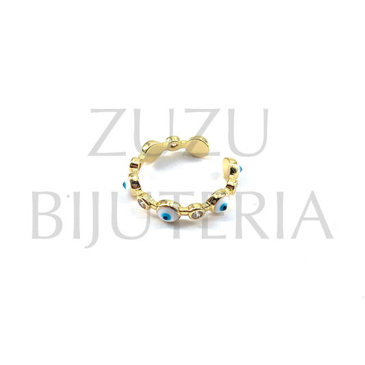 Eye Ring (Adjustable) - Brass