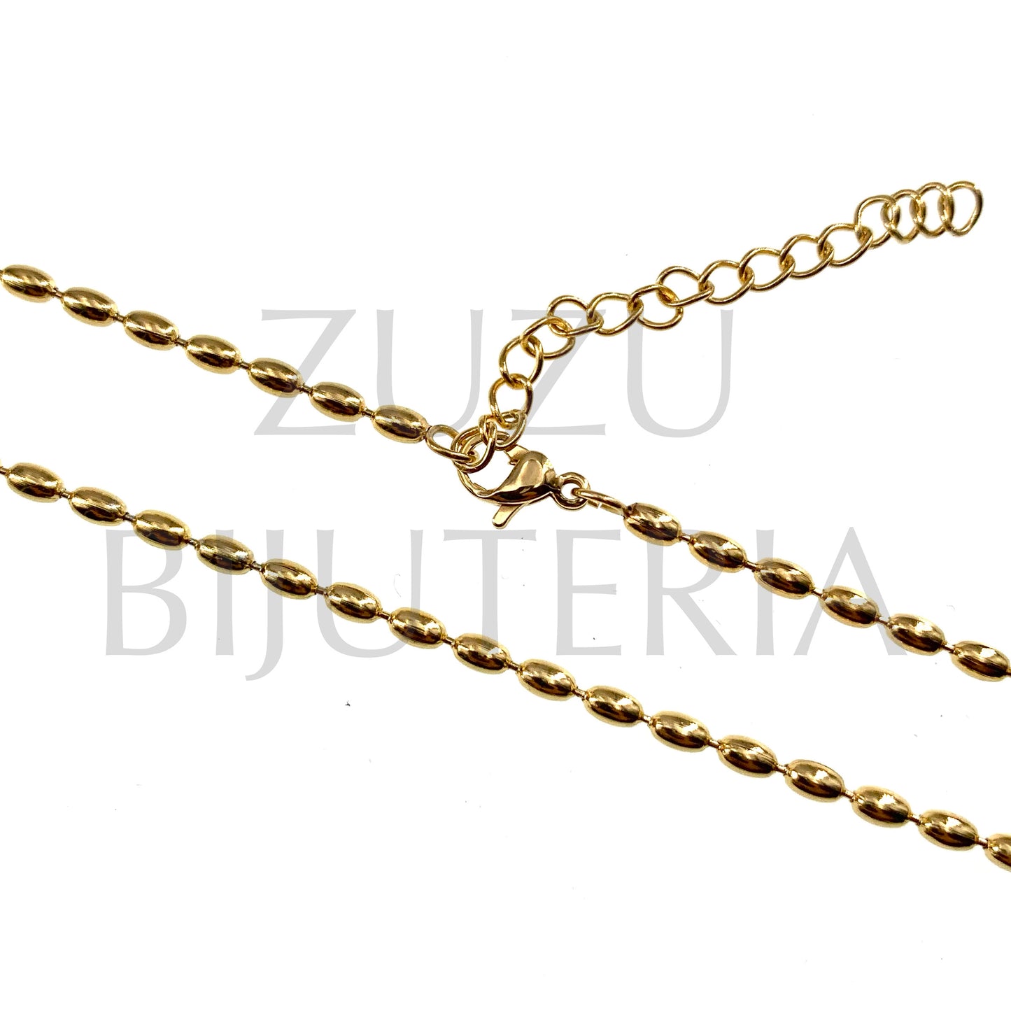 Oval Chain Necklace 45cm + 5cm - Stainless Steel