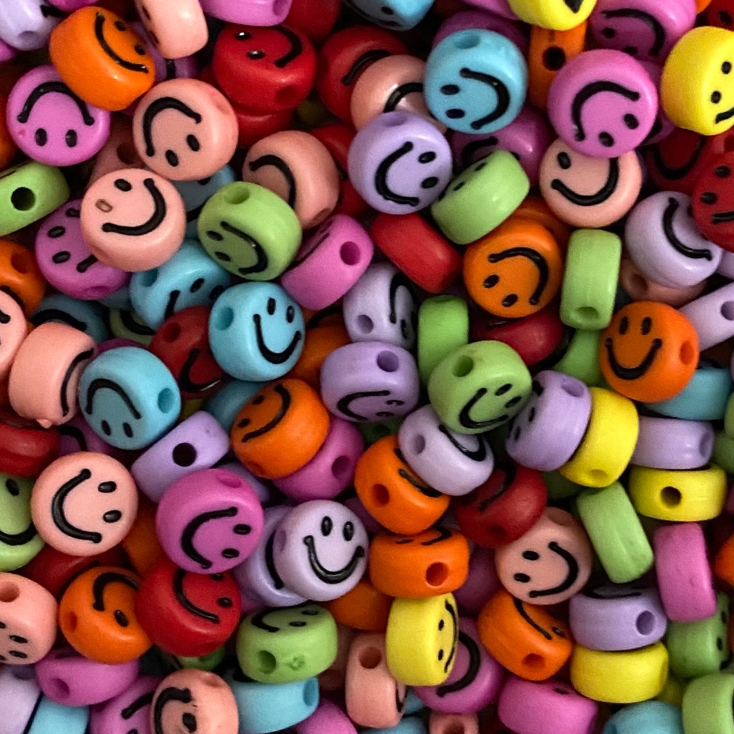 7mm Colored SMILE Bead (Pack 50pc)