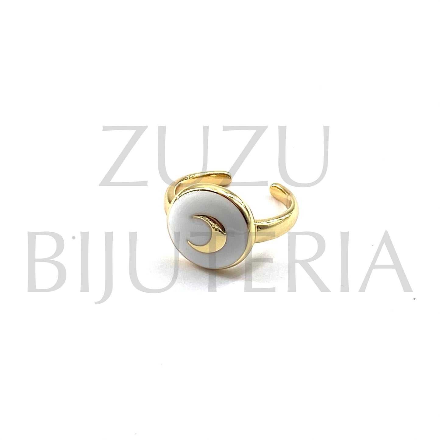 Ring (Adjustable Moon) - Brass