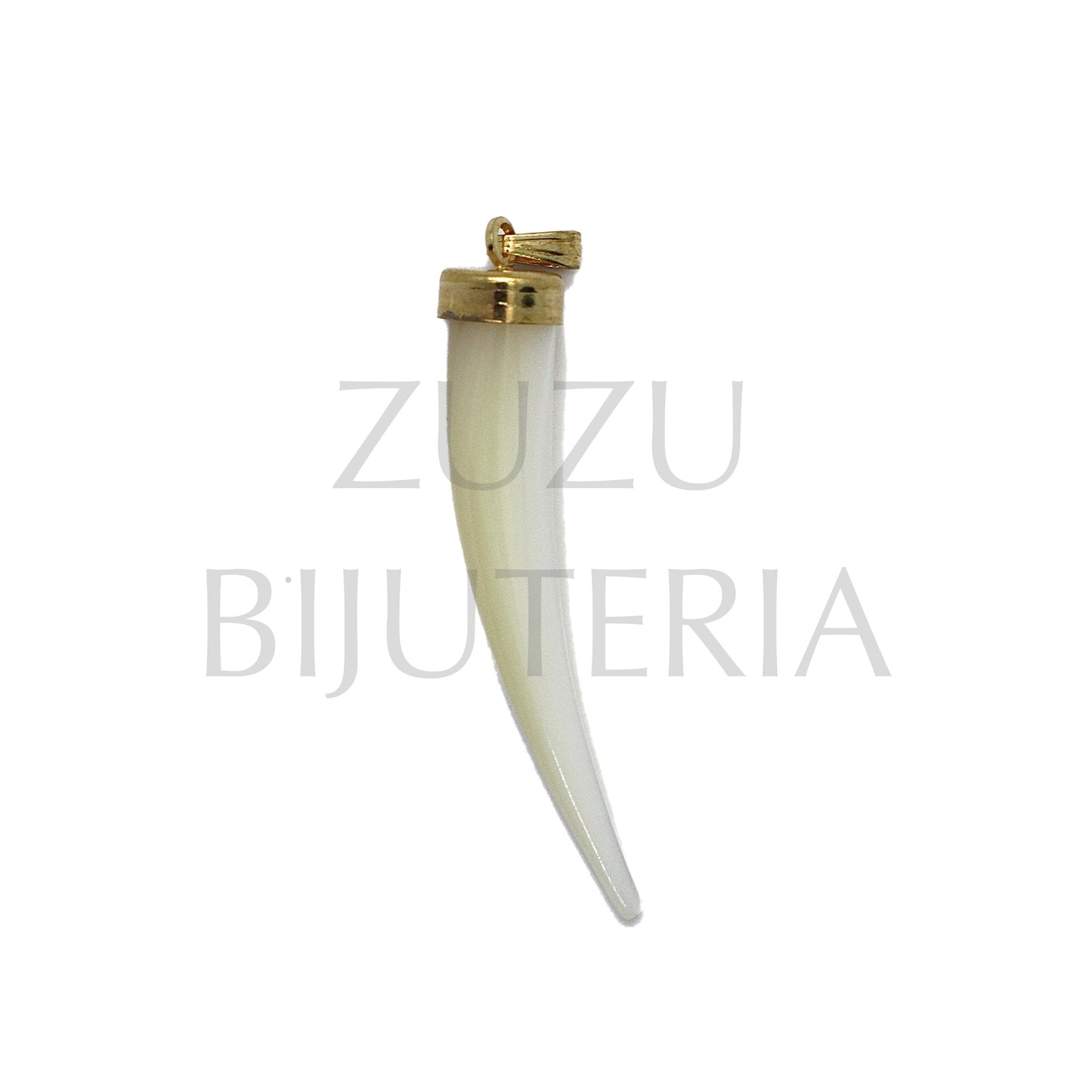 Mother of Pearl Horn 40mm x 7mm