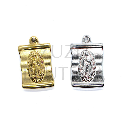 Pendente Nossa Senhora 20mm x 15mm - Aço Inox