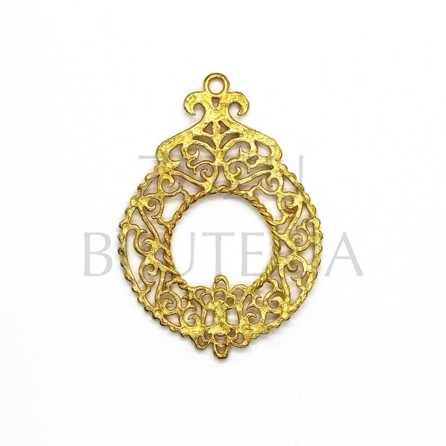 Pendente Dourado 36mm x 26mm - Cobre