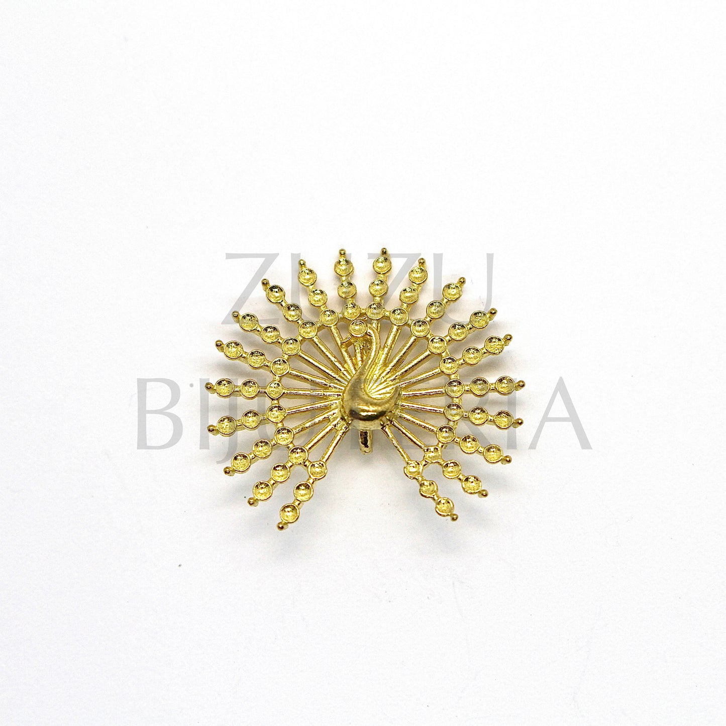 Pendente Pavão Dourado 21mm - Cobre