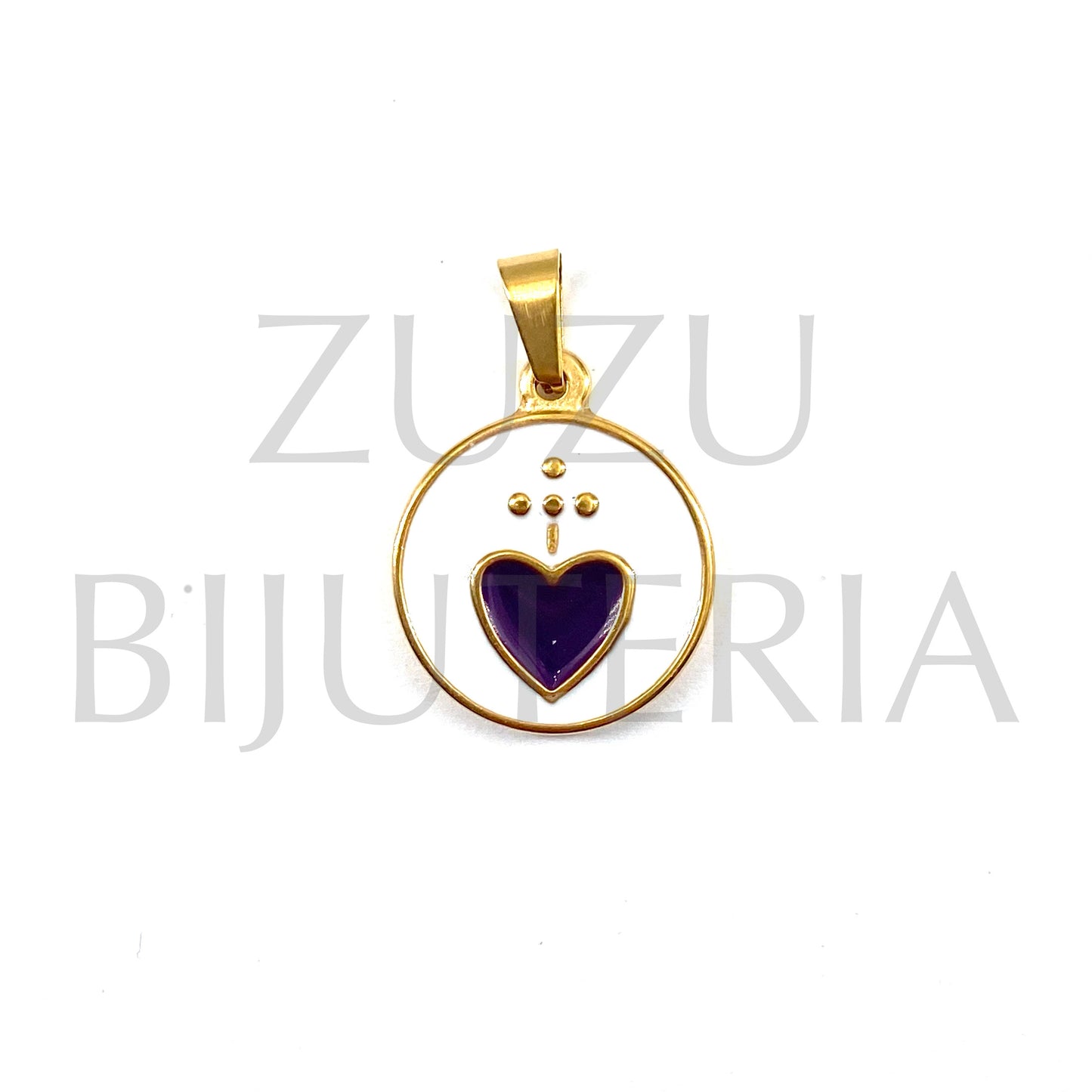 Sacred Heart Pendant 20mm - Stainless Steel