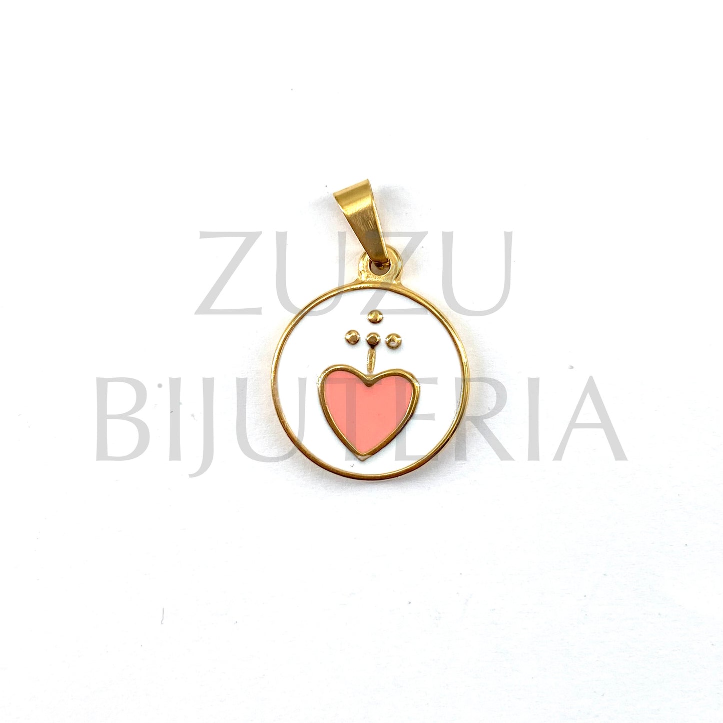 Sacred Heart Pendant 20mm - Stainless Steel