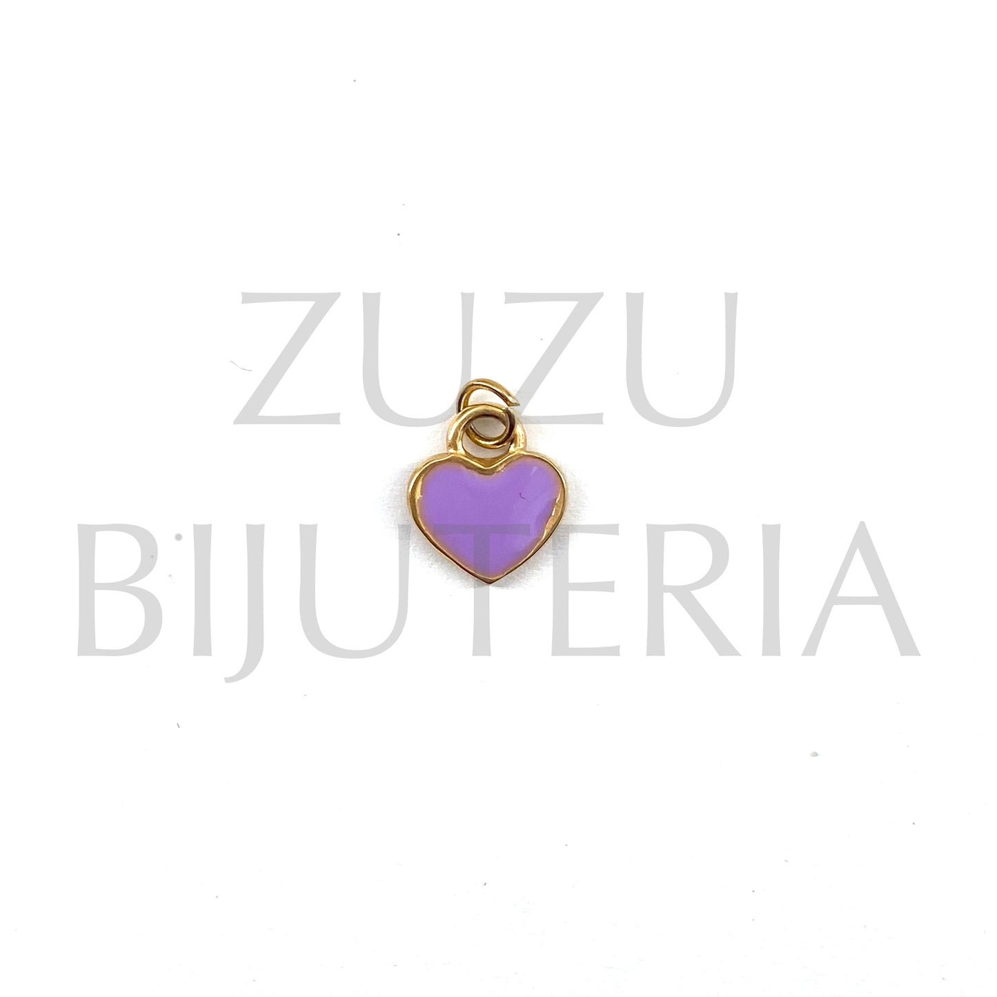 10mm Heart Pendant - Stainless Steel