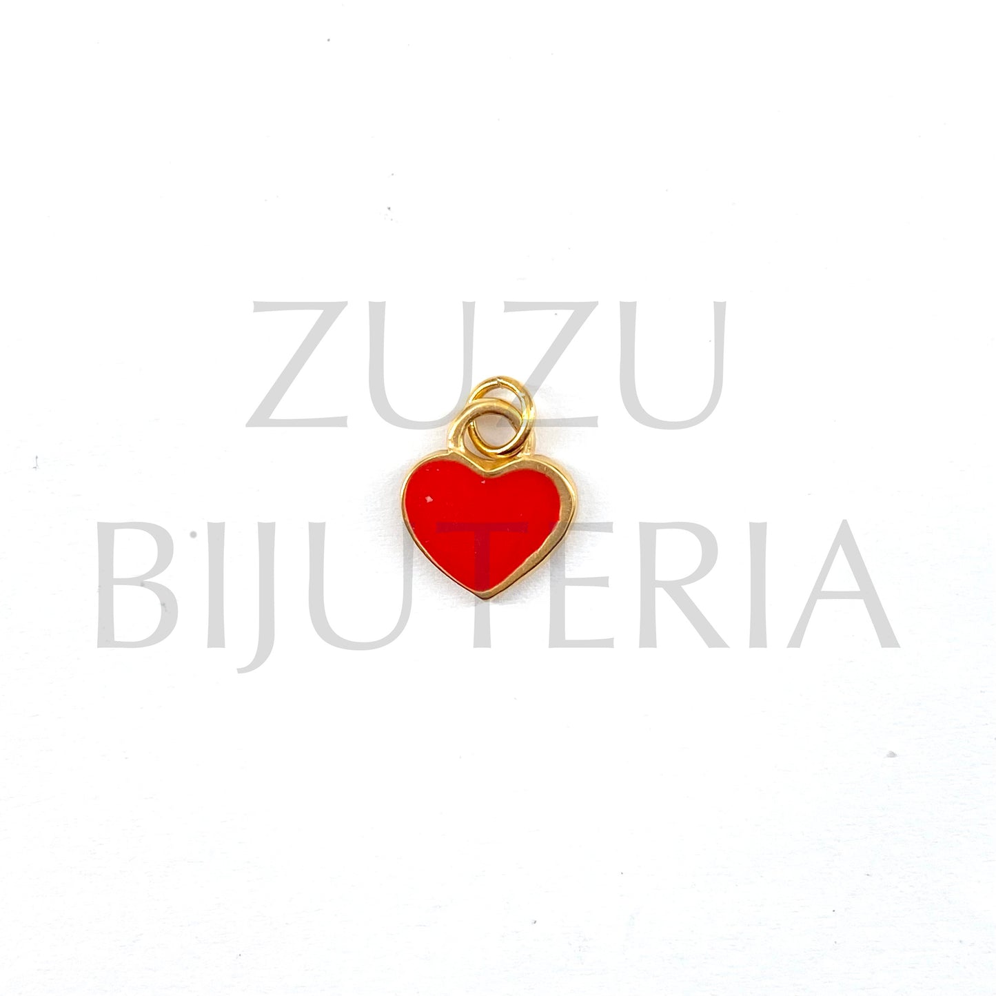 10mm Heart Pendant - Stainless Steel