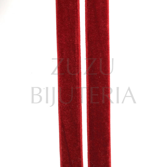 Red Velvet Thread 10mm (1 meter) with Elastic