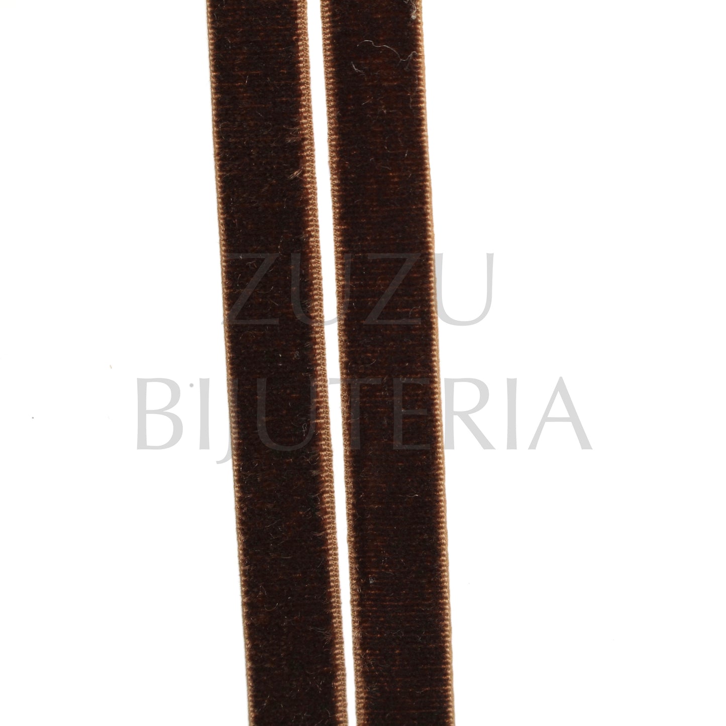 Brown Velvet Thread 10mm (1 meter) with Elastic