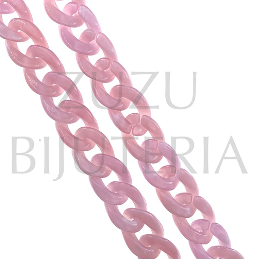 Acrylic Cord (1 METER) 17mm x 13mm - Light Pink Color
