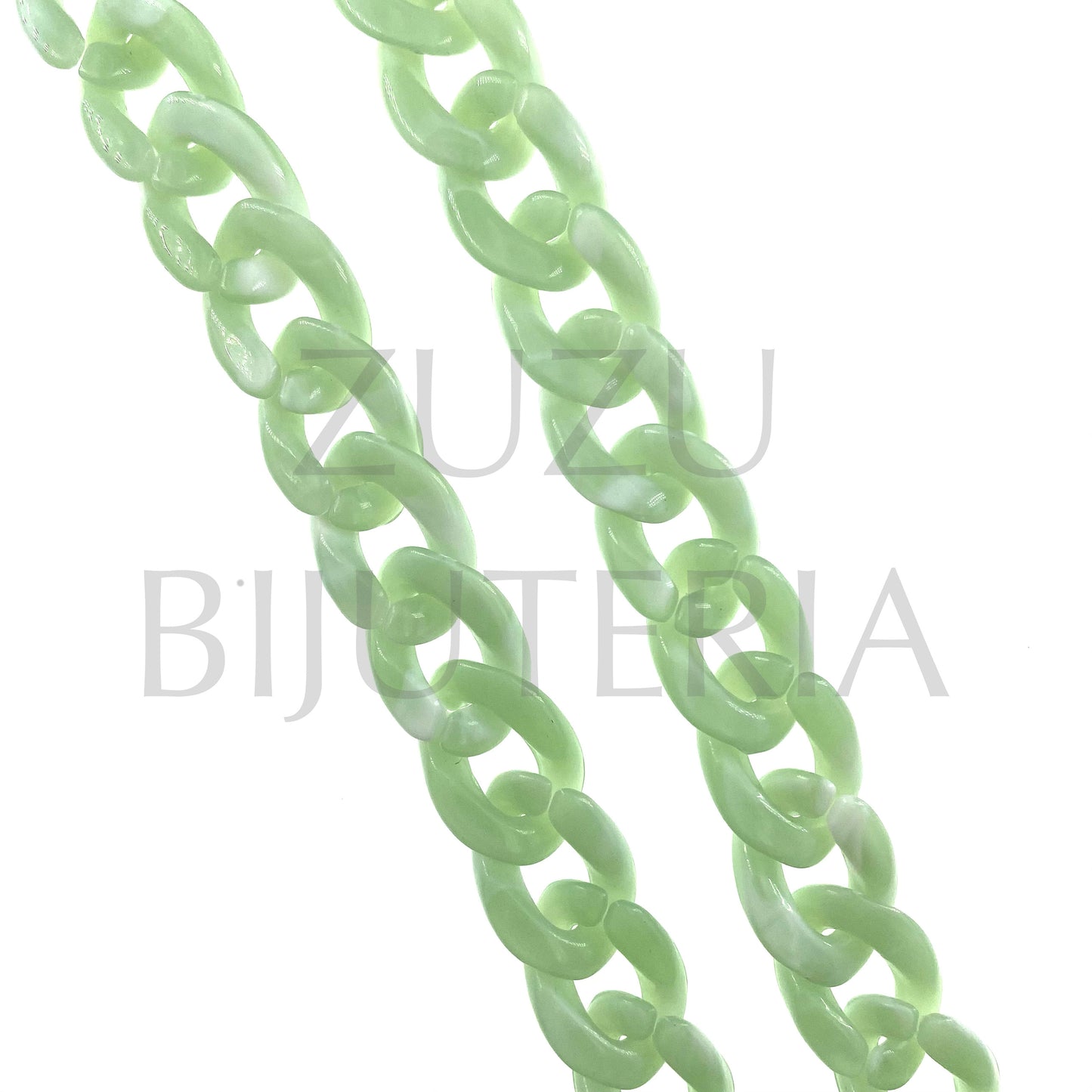 Acrylic Cord (1 METER) 17mm x 13mm - Light Green