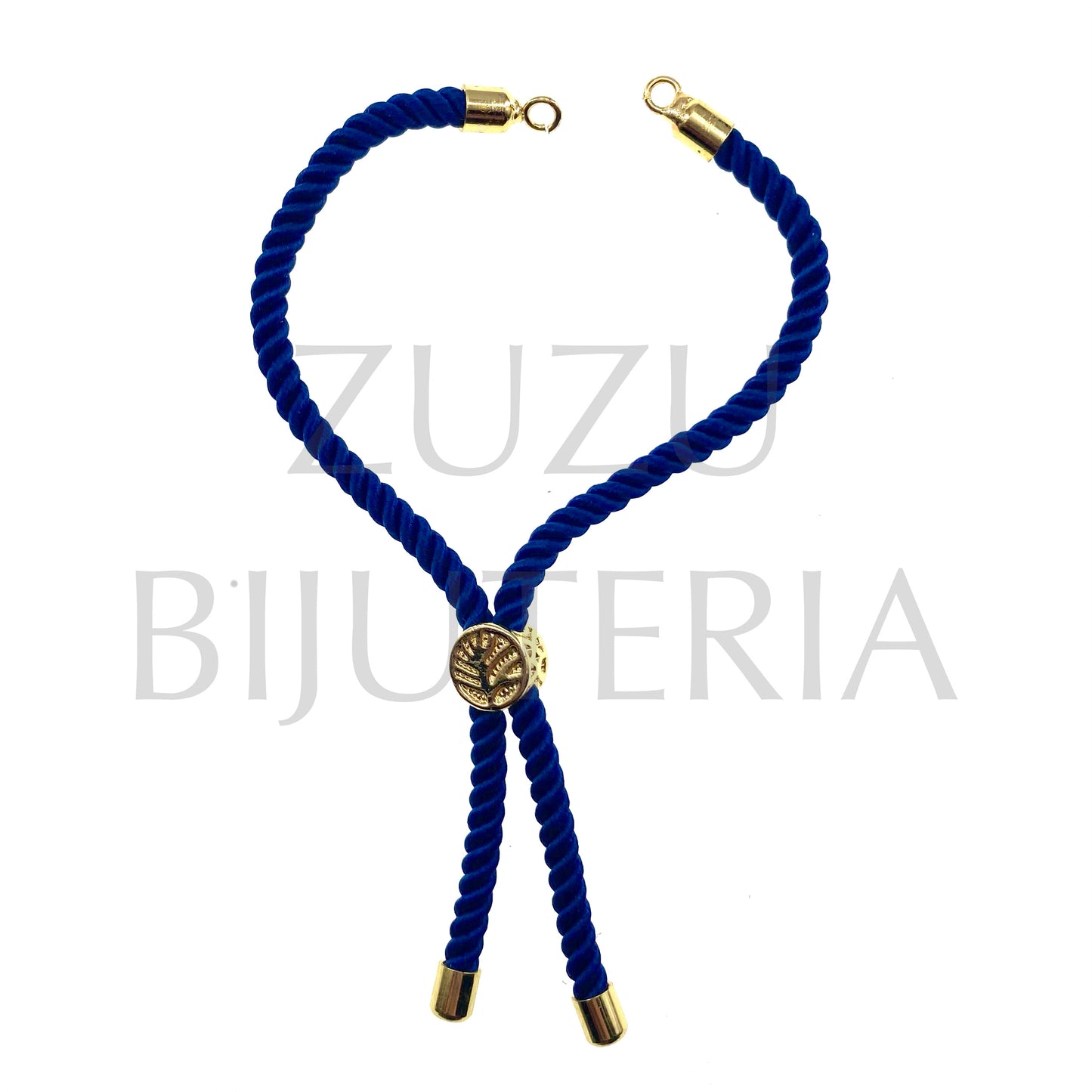 Pulseira Semi-Pronto Azul Escuro 3mm - Aço Inox