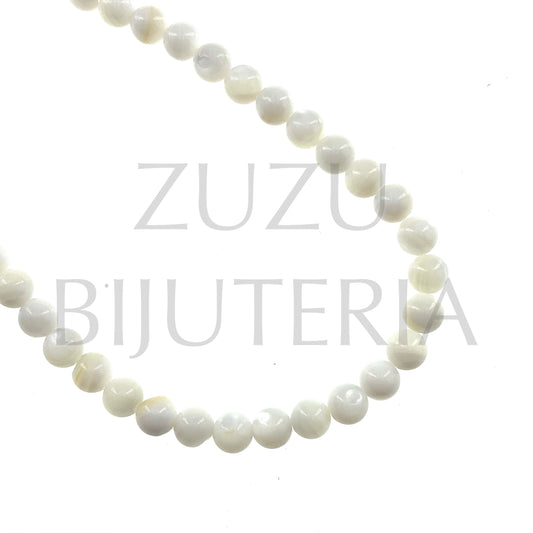 Thread Mother of Pearl Bead 6mm (Pack 10)