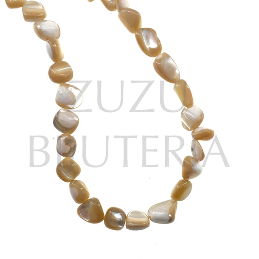 Thread Mother of Pearl Bead 7mm (39cm) - Beige