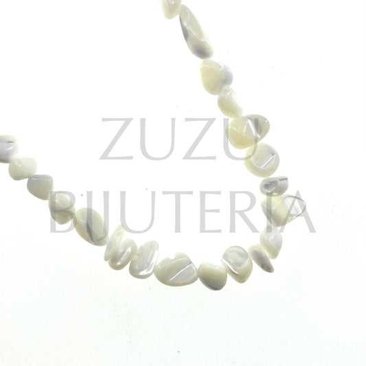 Thread Mother of Pearl Bead 7mm (39cm) - White