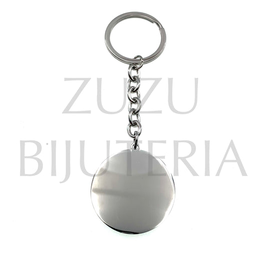 Silver Keyring 105mm x 35mm - Stainless Steel
