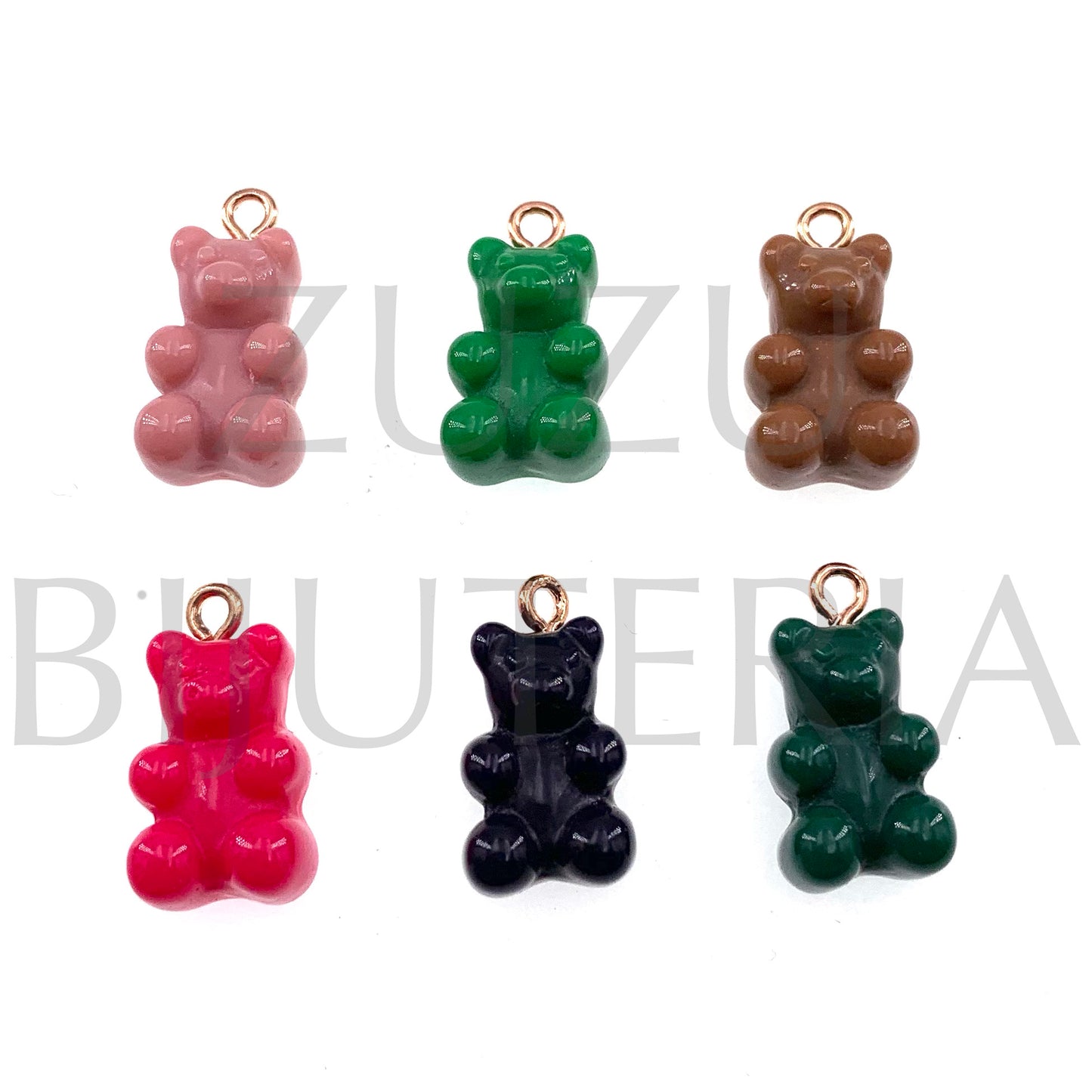 Bear Pendant 16mm x 10mm - Acrylic