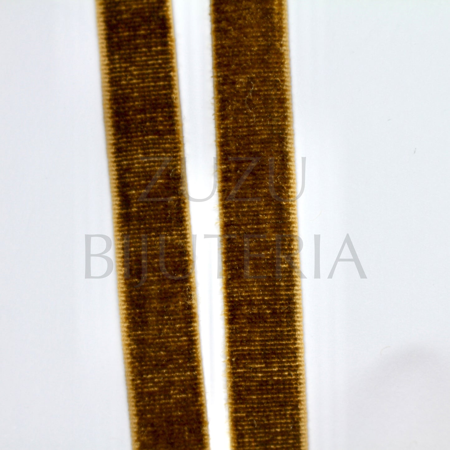 Light Brown Velvet Wire 10mm (1 meter) with Elastic