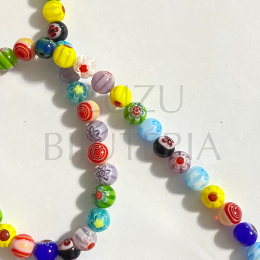 Assorted Bead 6mm (Hole 1mm)