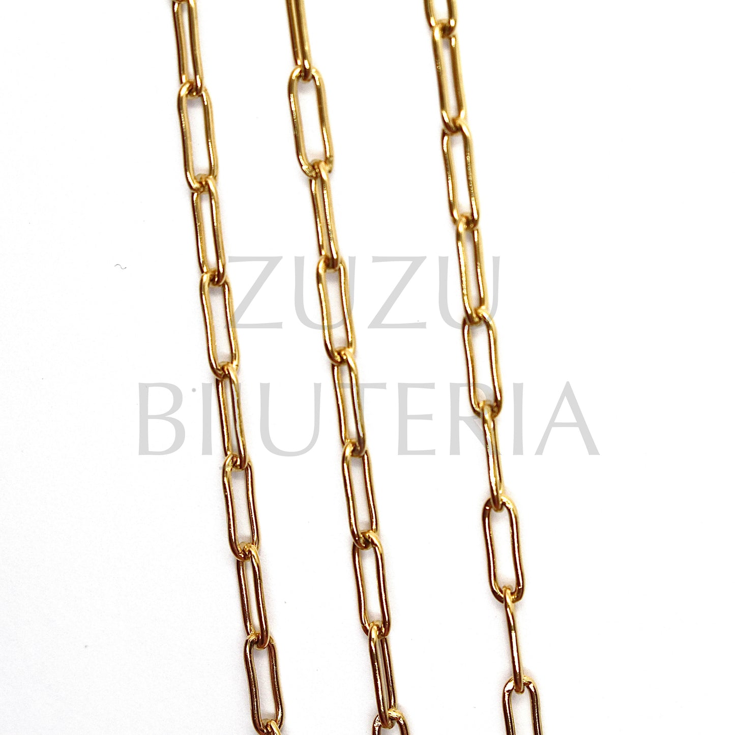 Rectangular Link Chain 9mm x 3mm - Stainless Steel